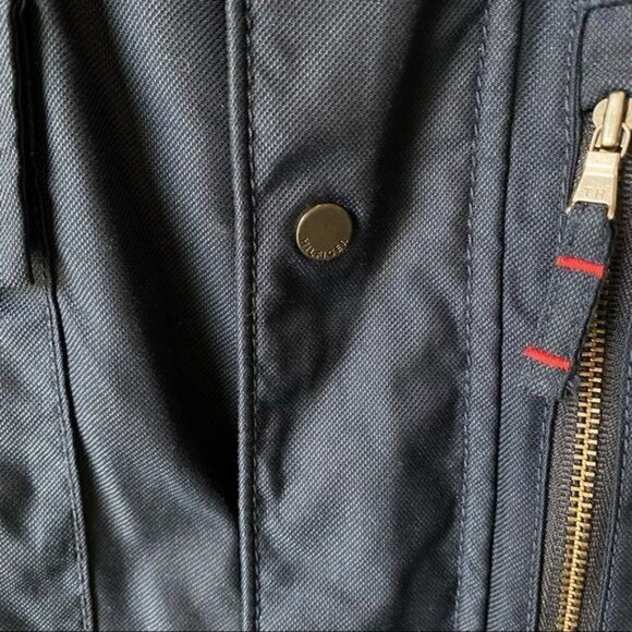 Tommy Hilfiger Navy Nylon Utility Jacket Y2K L - Picture 3 of 9